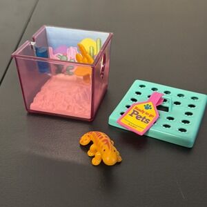 Vintage Kenner 1993 Littlest Pet Shop Racing Lizard Desert Den | COMPLETE SET